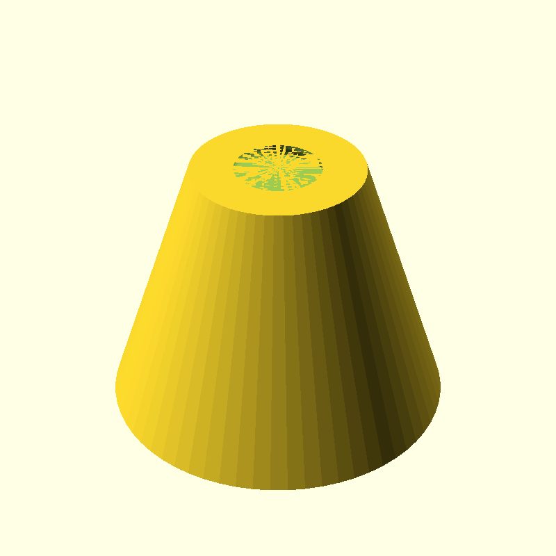 cone truncated