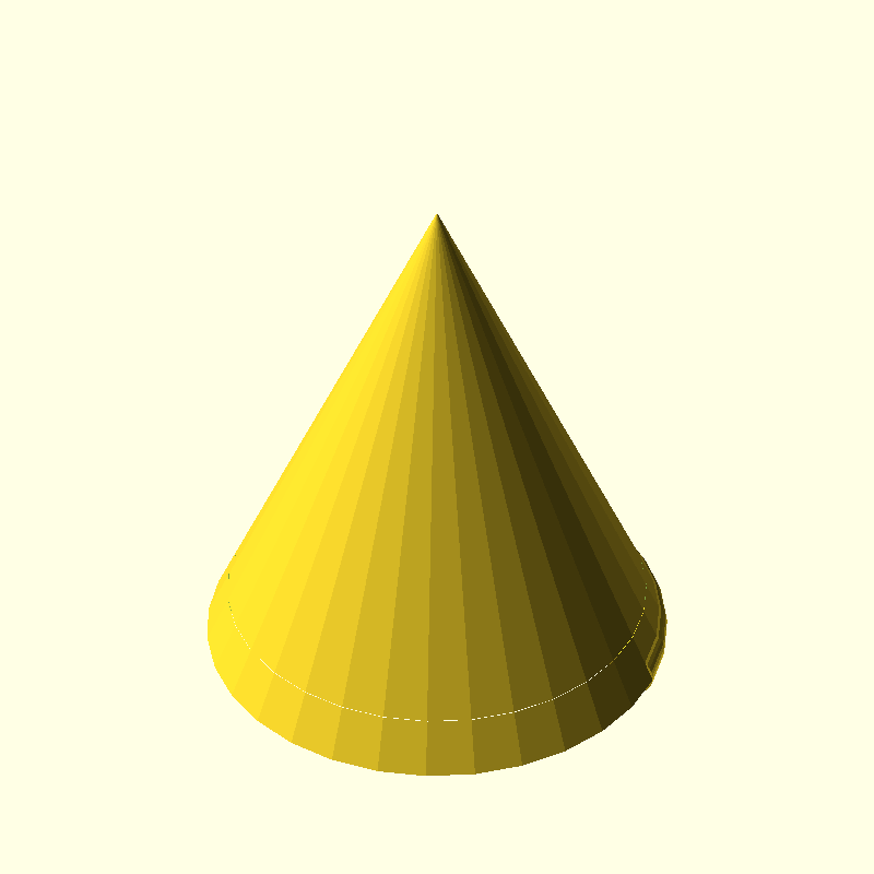 cone wide base