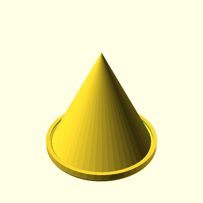 cone with base