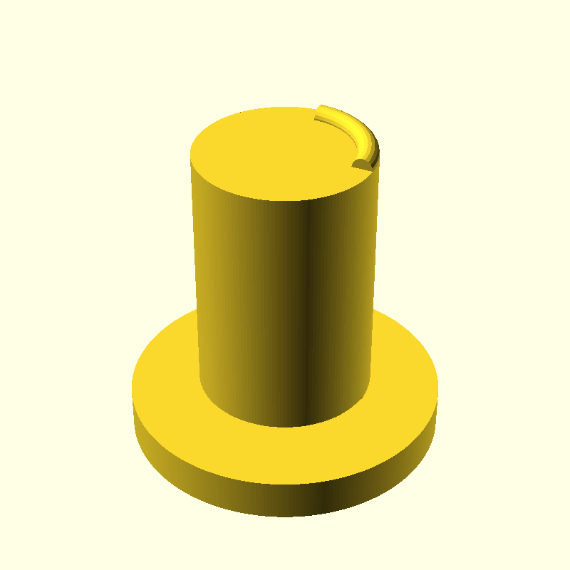 cylinder with flange