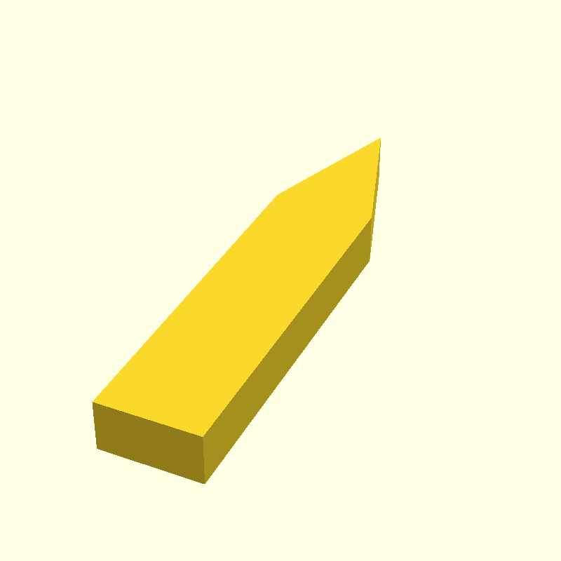 extruded arrow