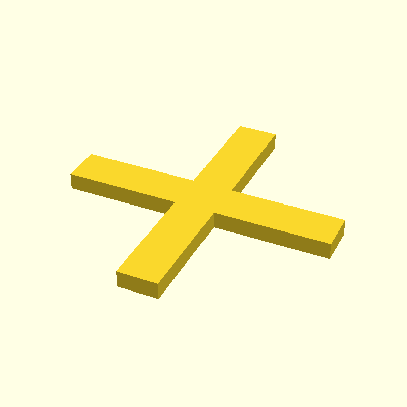extruded cross