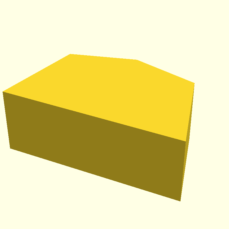 linear extrusion bulged