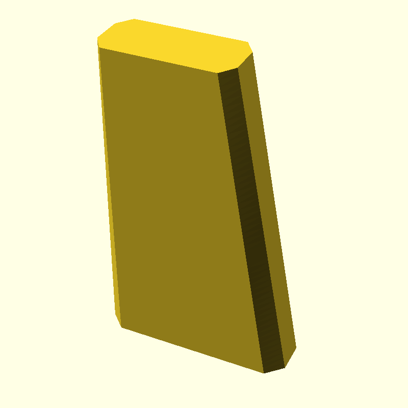 linear extrusion scaled end