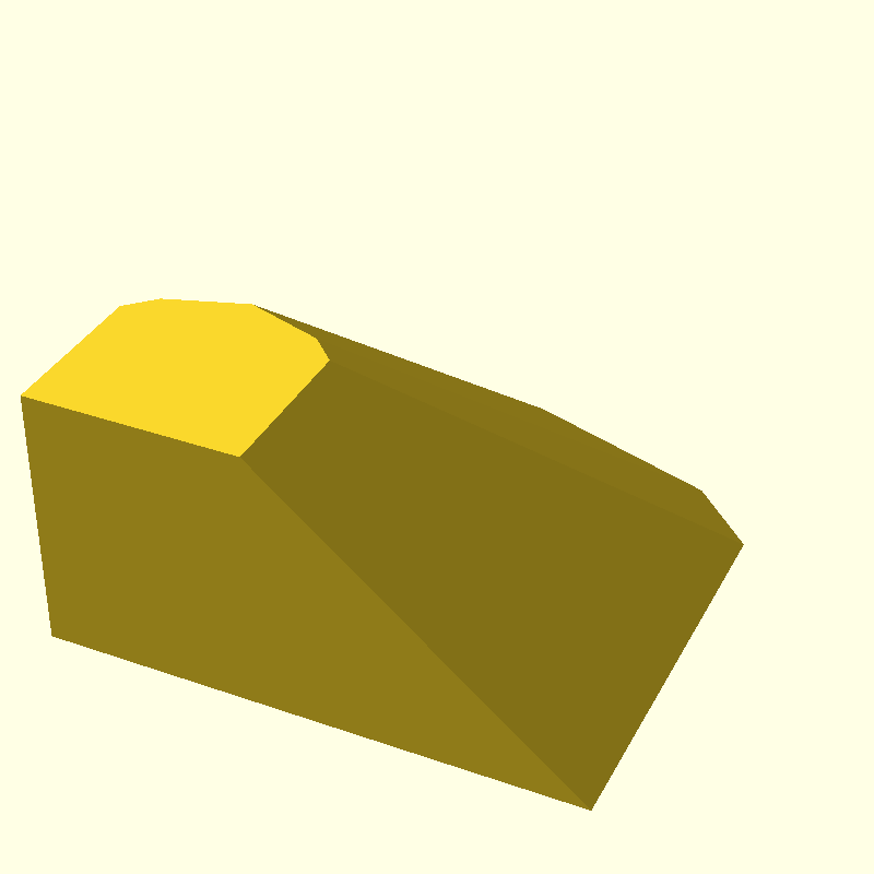 linear extrusion scaled start