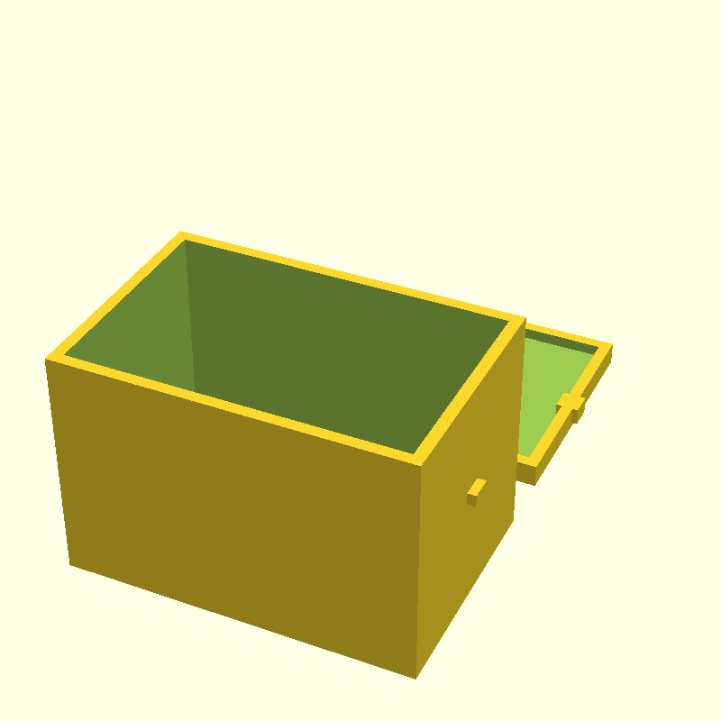 box with lid snapping