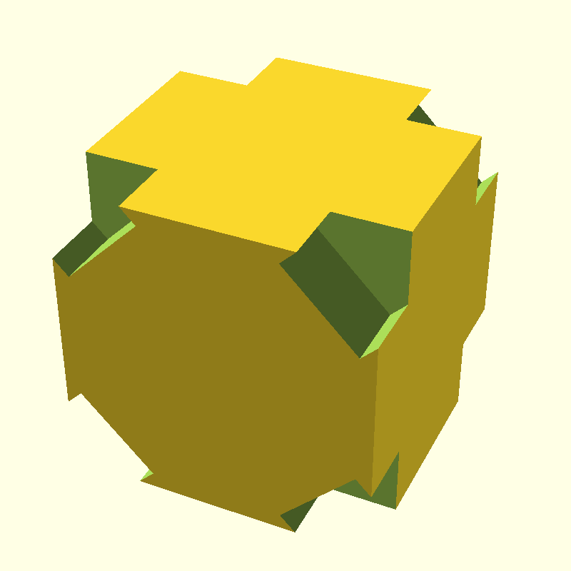 cube with chamfer narrow