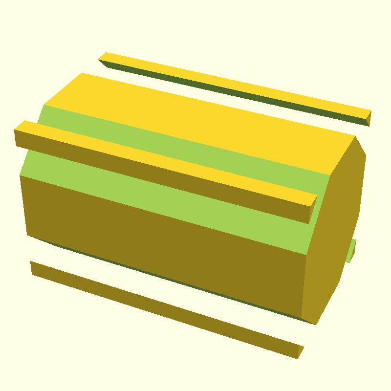 cube with chamfer wide