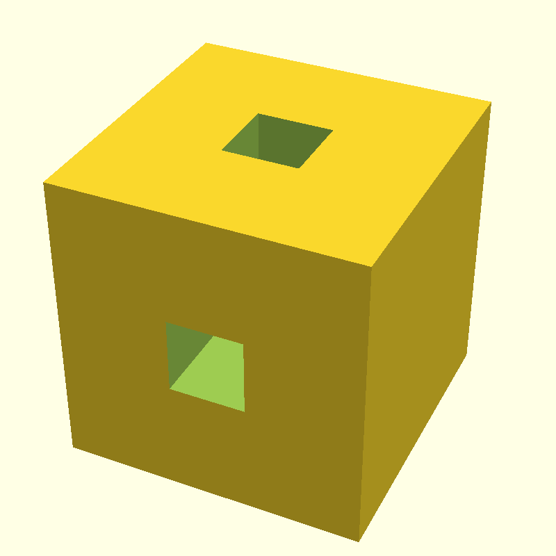 cube with slot