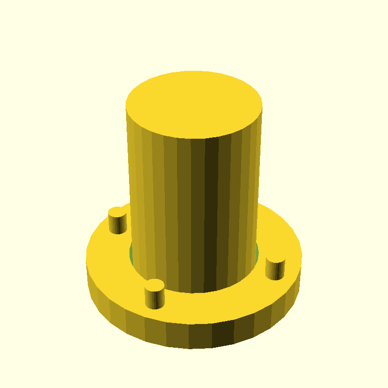 cylinder with base flanged