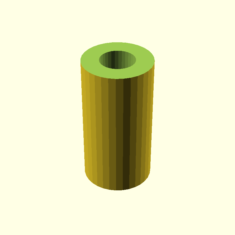 cylinder with rounded ends