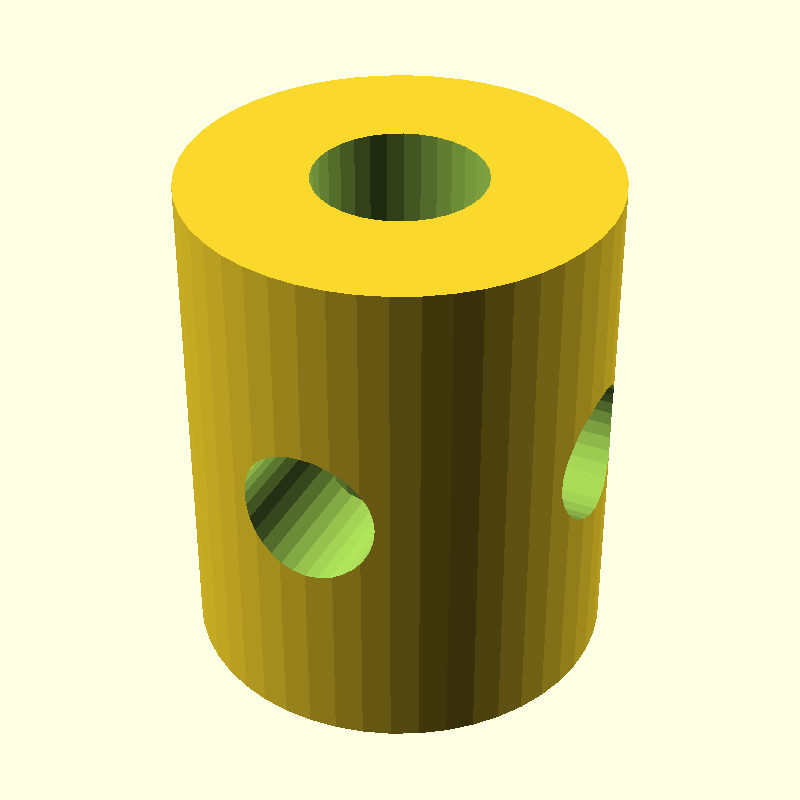 cylinder with slot