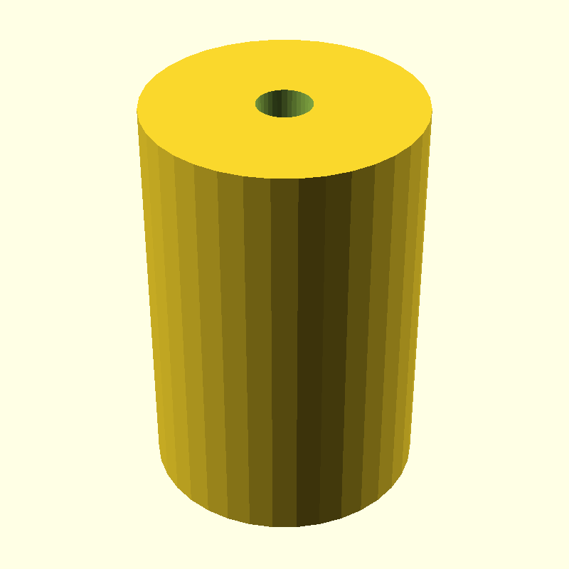cylinder with tapped hole