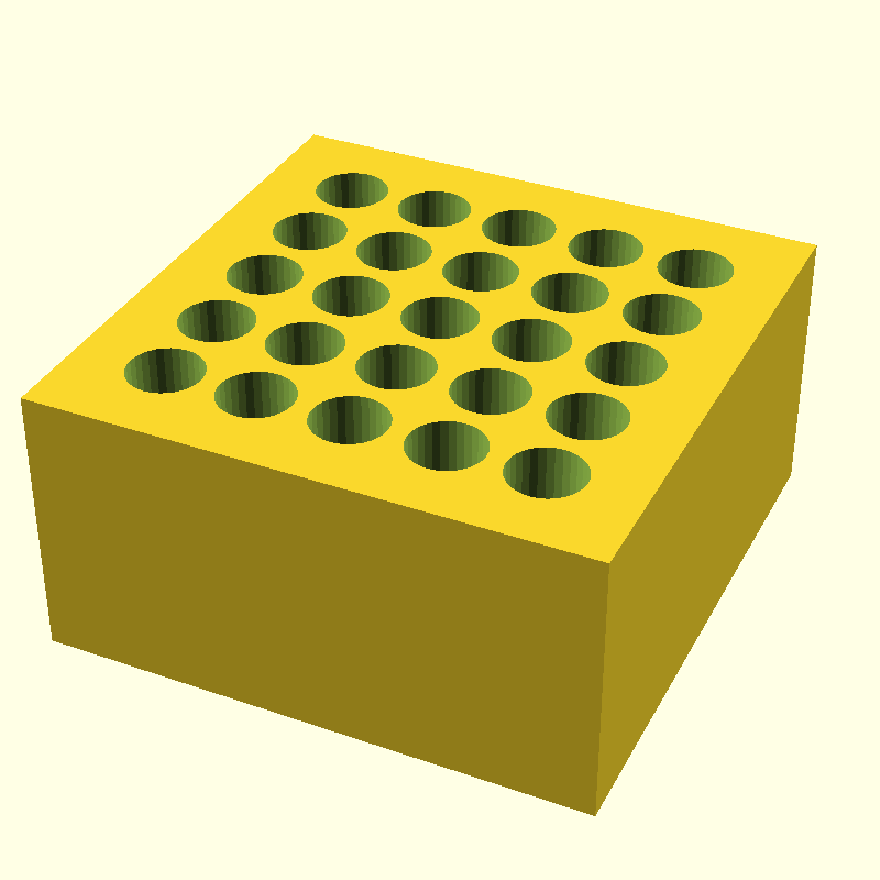 difference cube hole grid