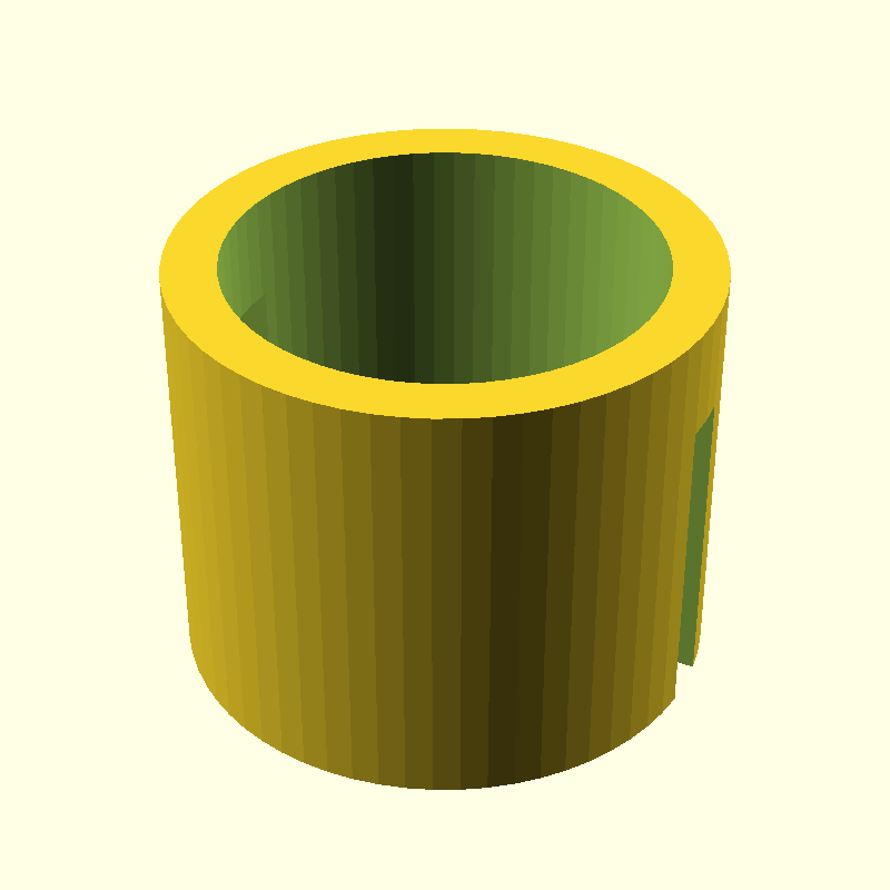 difference cylinder slot circumference