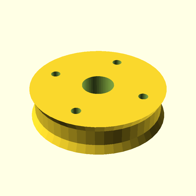 difference disk center hole