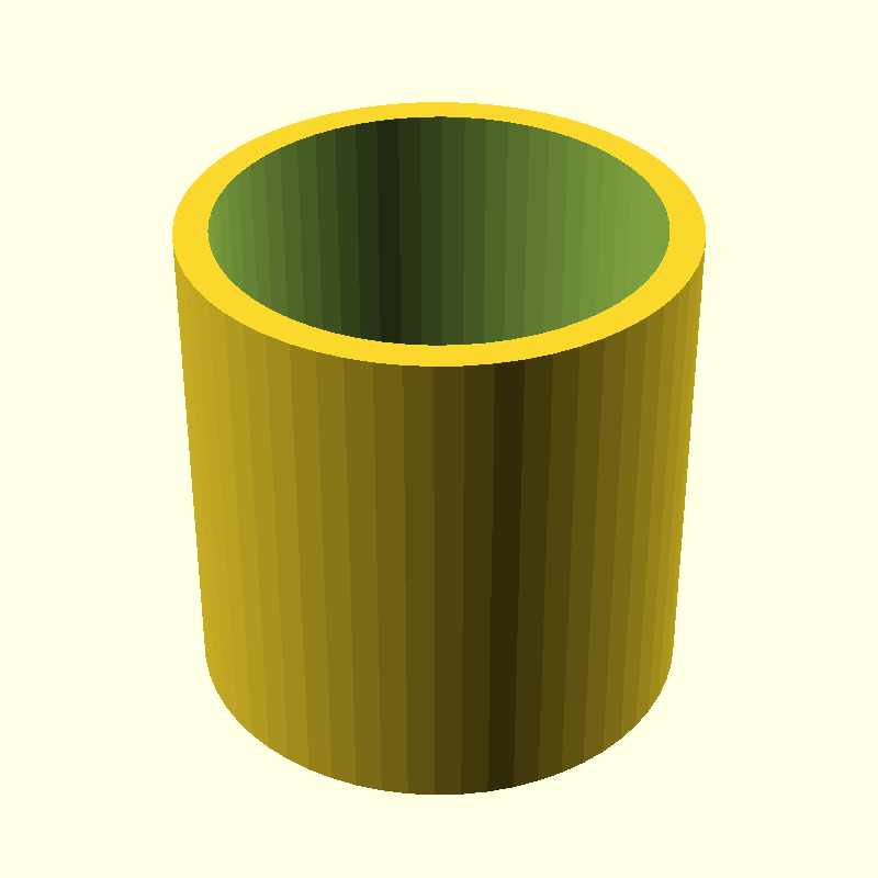 hollow cylinder tapped