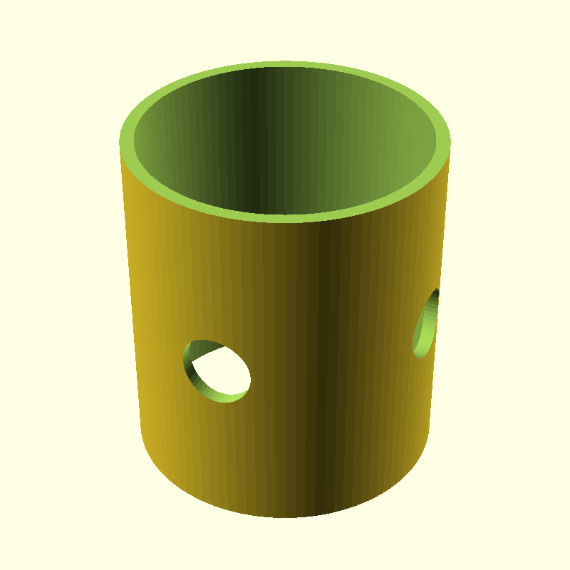 hollow cylinder thin