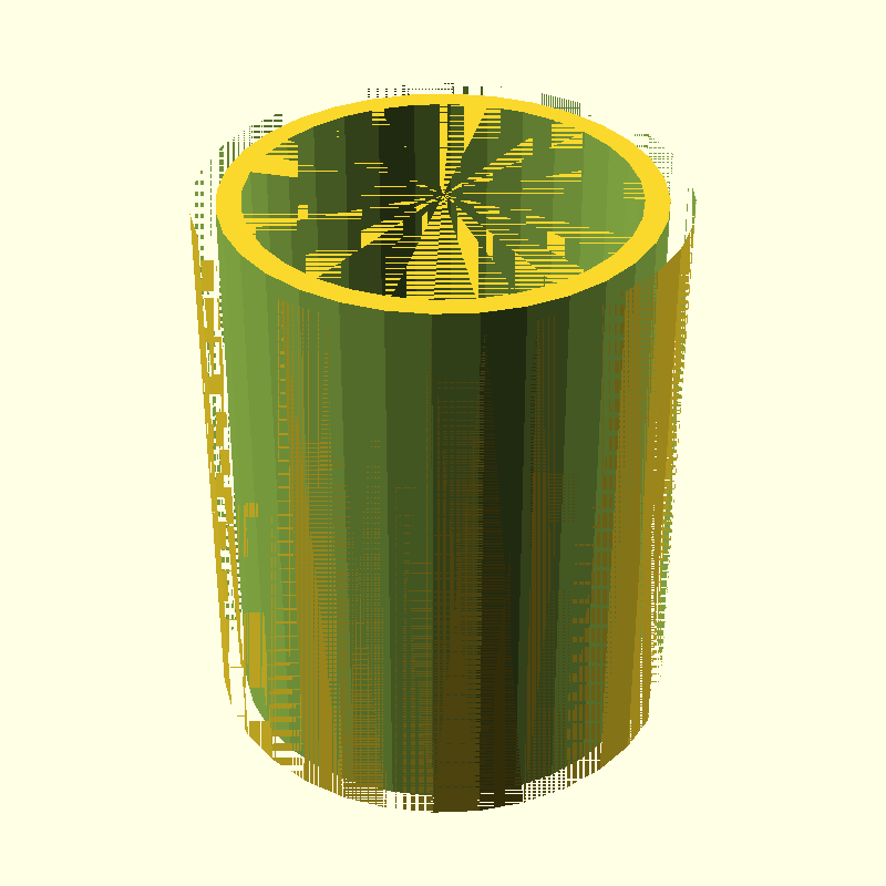 hollow cylinder threaded