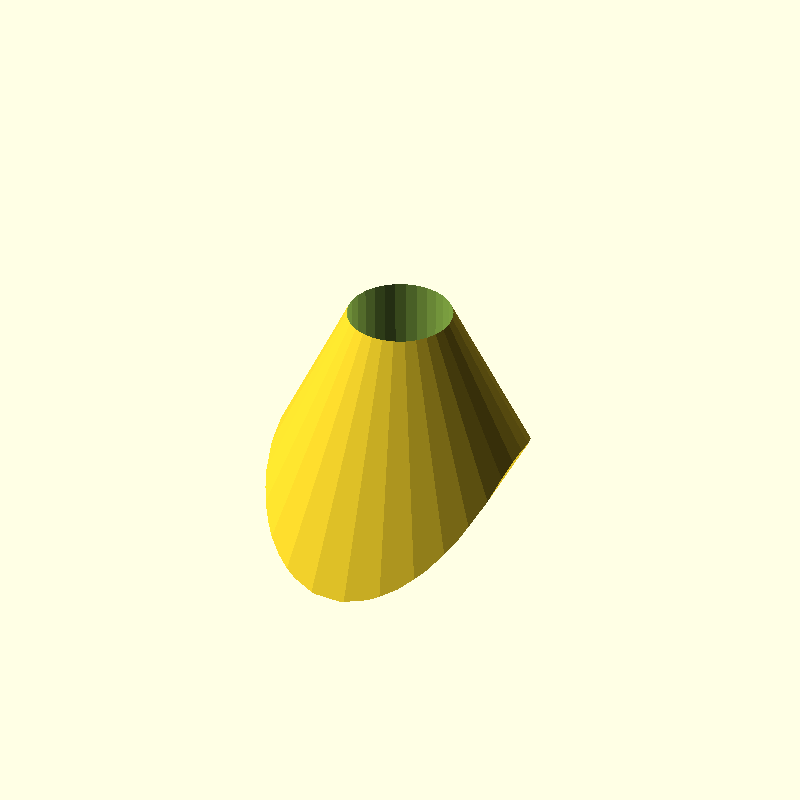 intersection cone cylinder