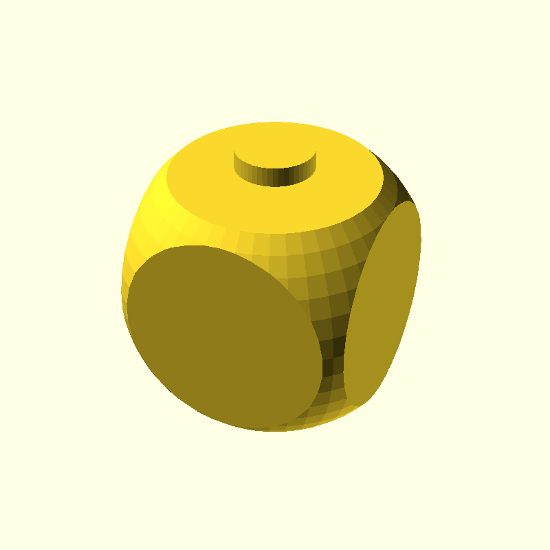 intersection cube sphere