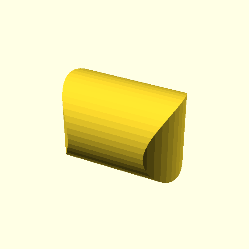 intersection cylindrical cube
