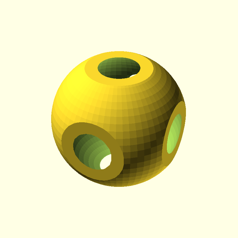 intersection spherical cube