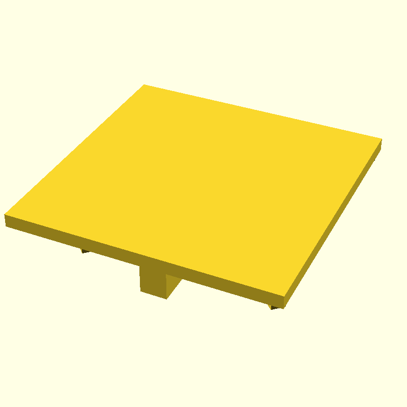 platform with cross supports