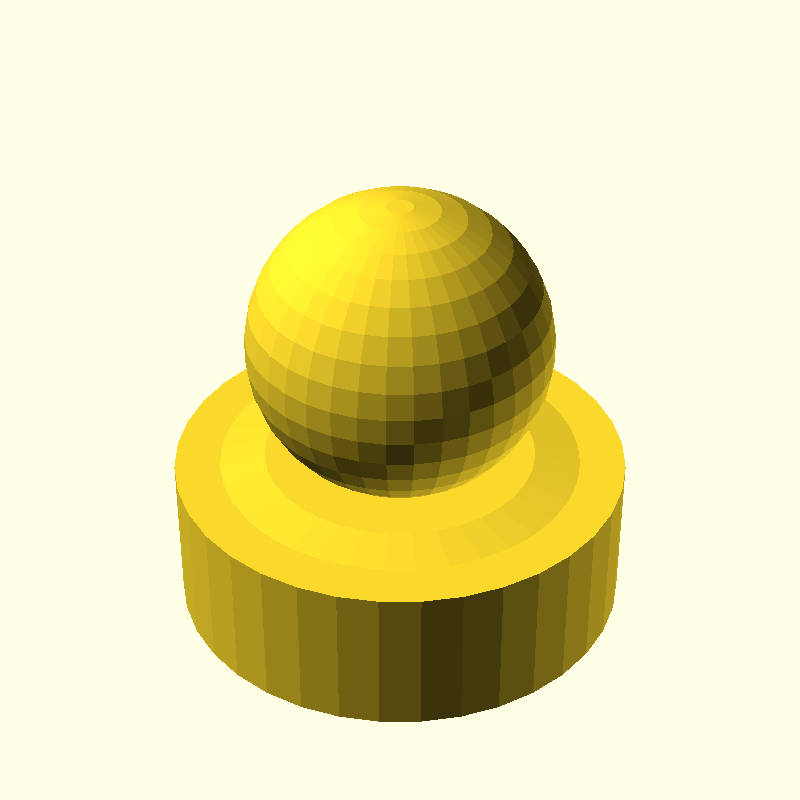 sphere with base