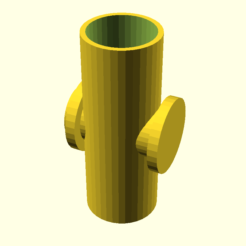 tube with connector t