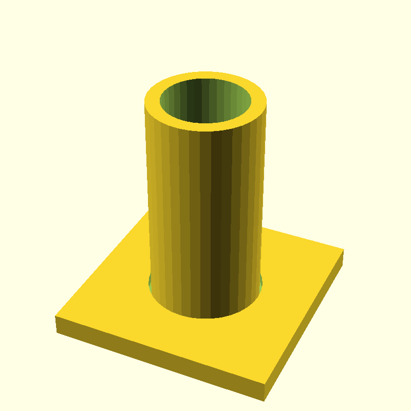 tube with flange center