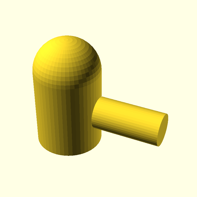 union cylinder sphere