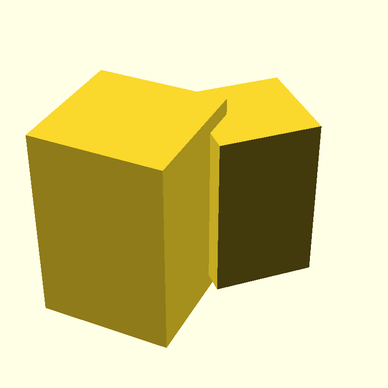 union two cubes